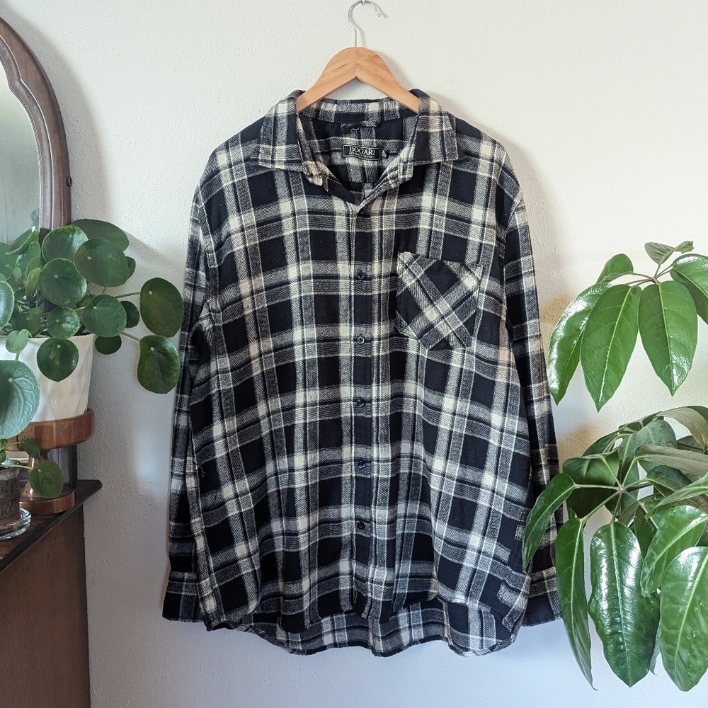 Bogari | Italian | Lightweight Flannel Button Front Shirt Men's